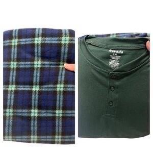 Nevada Men’s PJ Set Sz XXL Blue/Green  NWOT